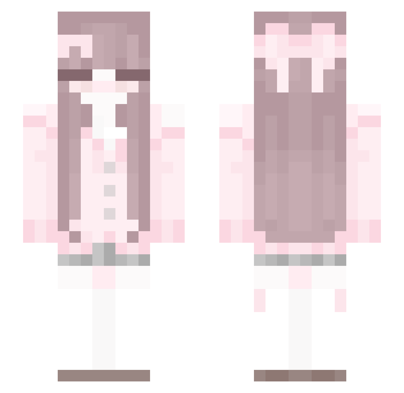 elderflowers Minecraft skin, front and back view