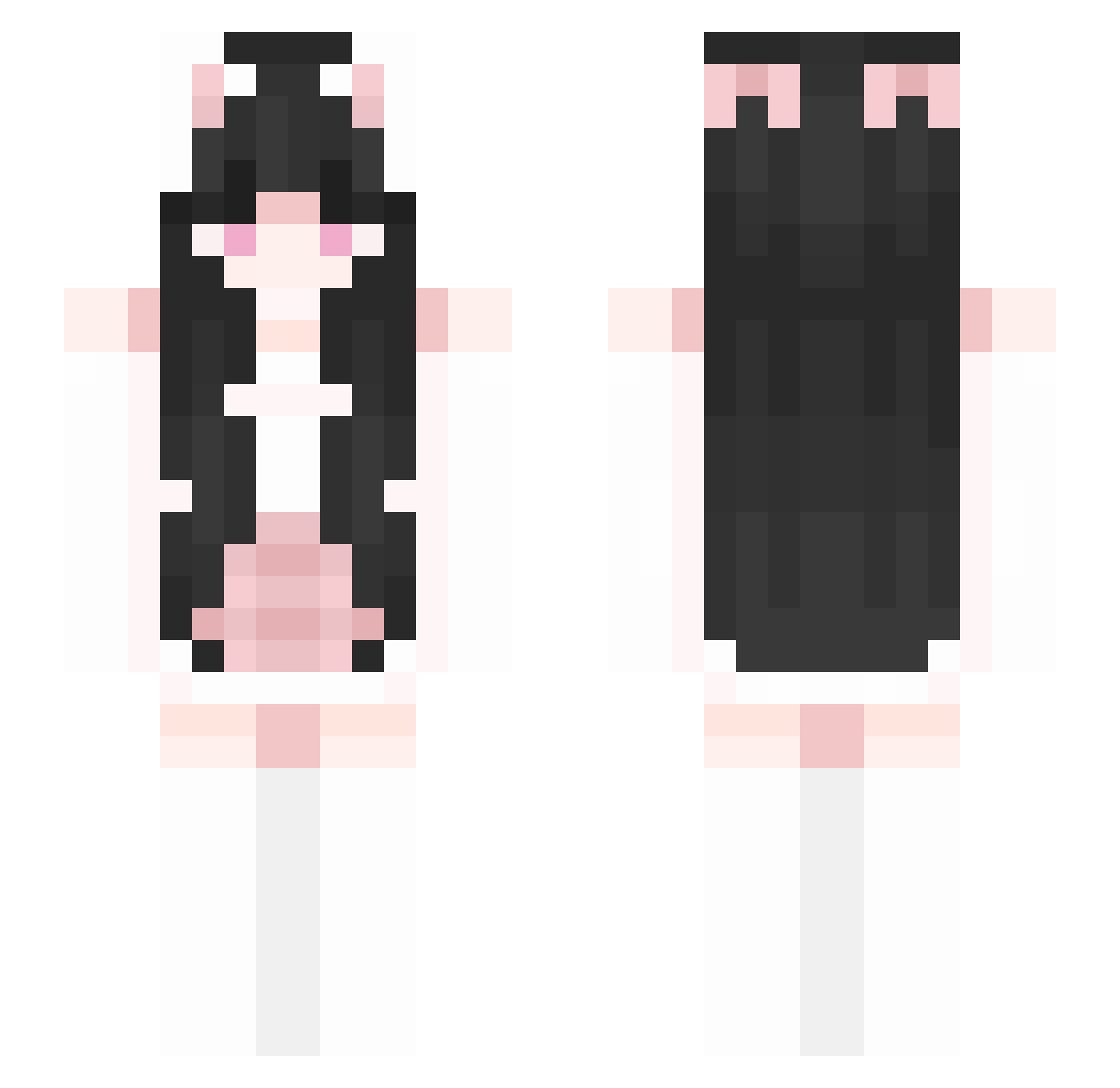 xInoriShu Minecraft skin, front and back view