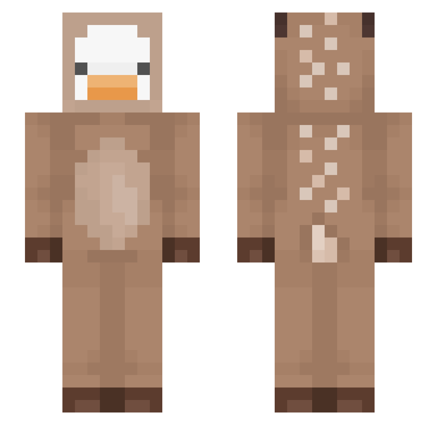hwniiii Minecraft skin, front and back view