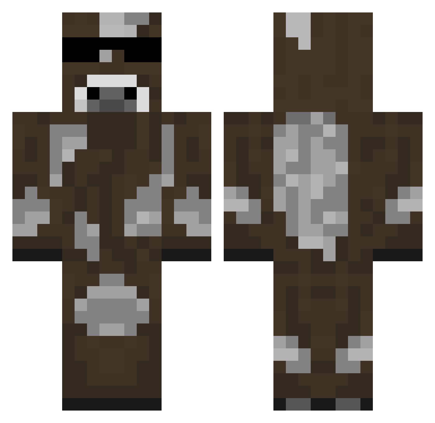 MaxTheGreat437 Minecraft skin, front and back view