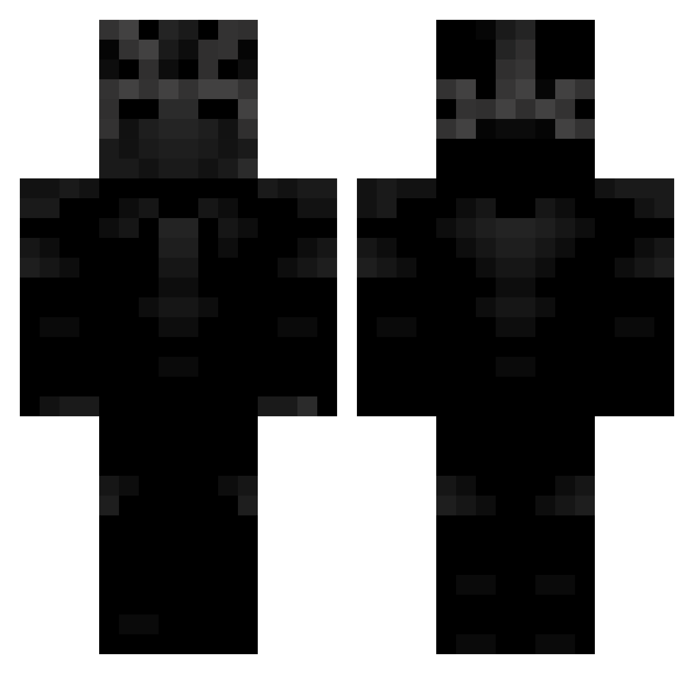 ELSEIS66 Minecraft skin, front and back view