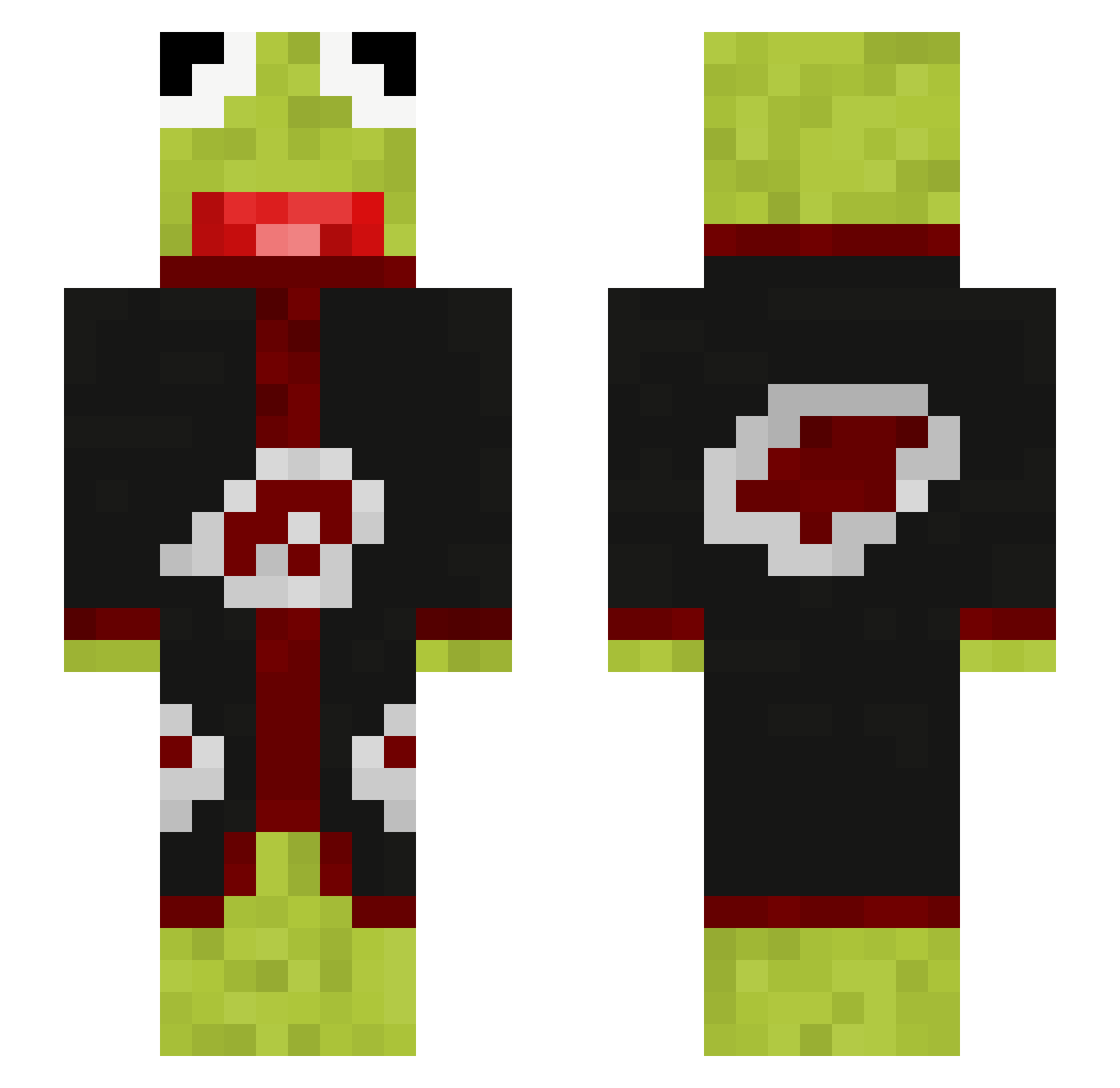 Yannik_D Minecraft skin, front and back view