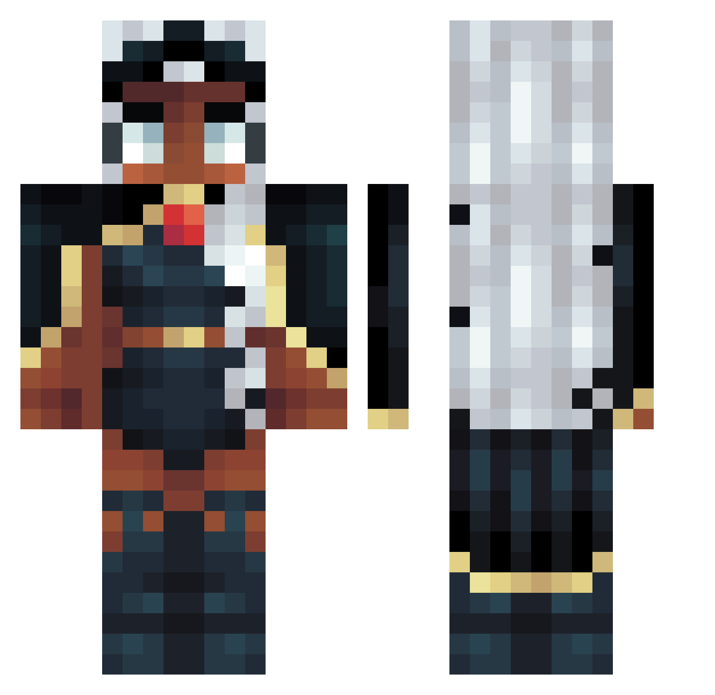 _Andale_ Minecraft skin, front and back view