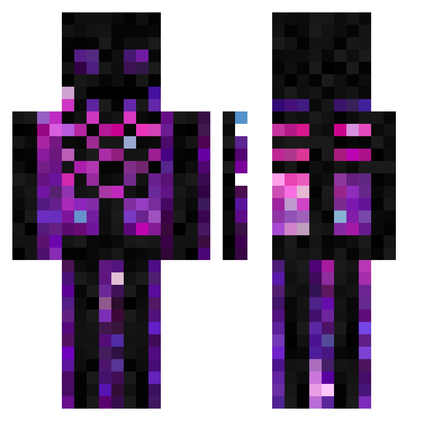 Mazen_x Minecraft skin, front and back view