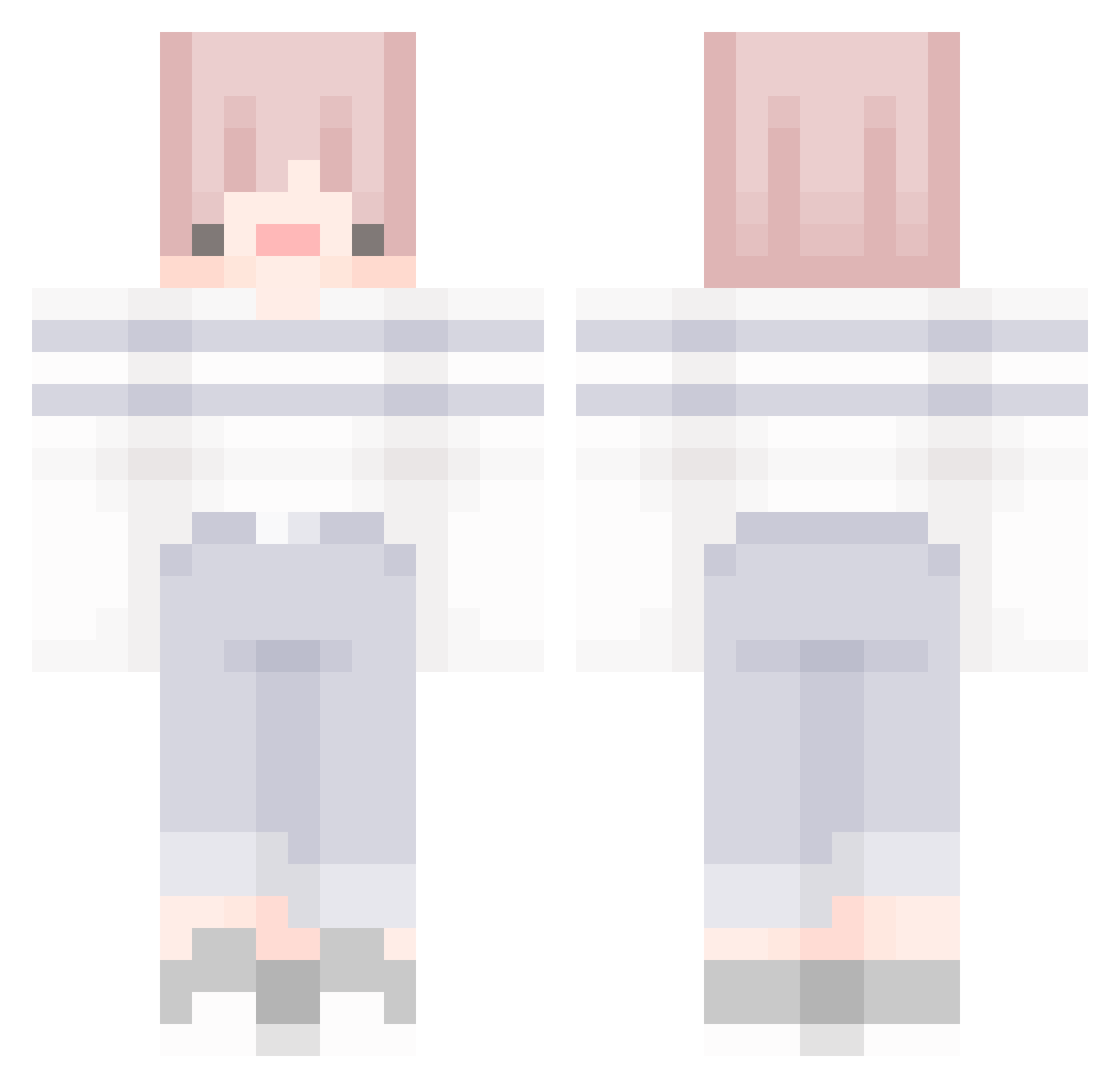 The_FoxO3O Minecraft skin, front and back view