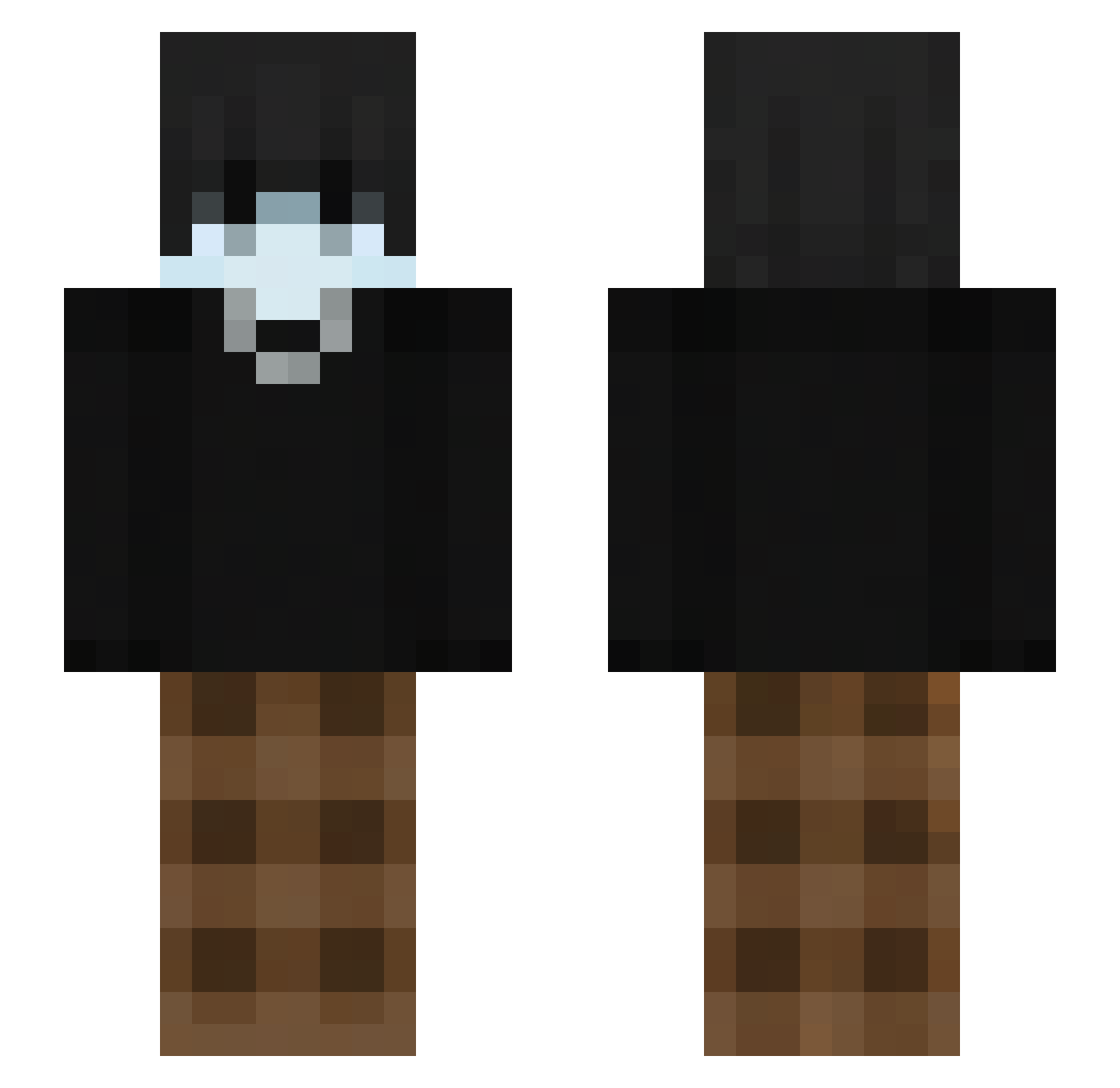 ssyyaa Minecraft skin, front and back view