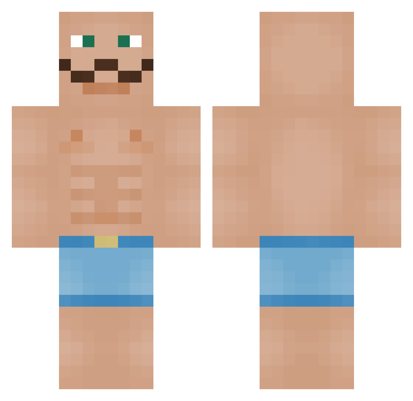 kalinka404 Minecraft skin, front and back view