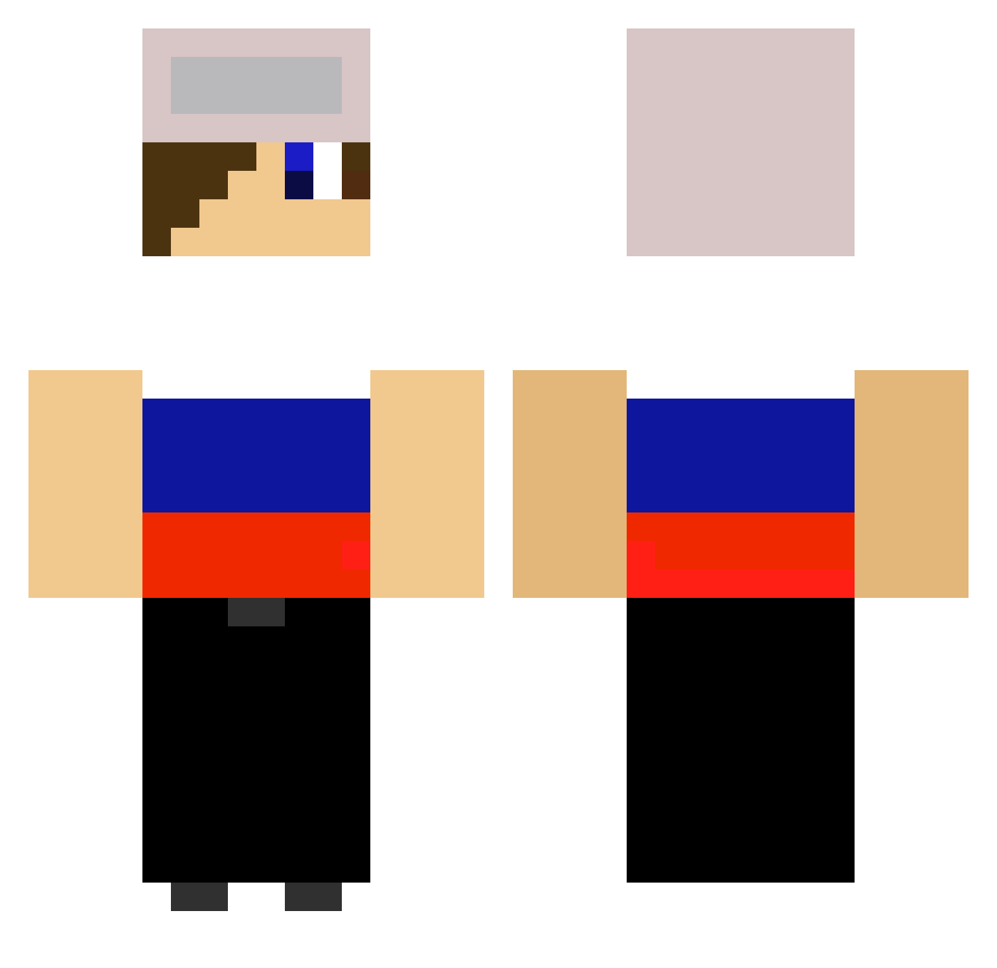 EpicZ007 Minecraft skin, front and back view
