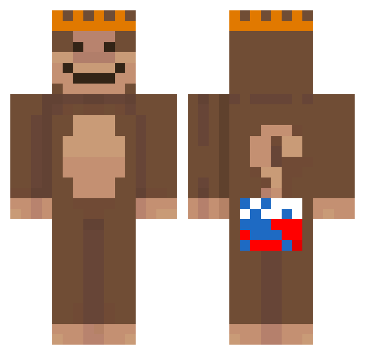 sukyoung123 Minecraft skin, front and back view