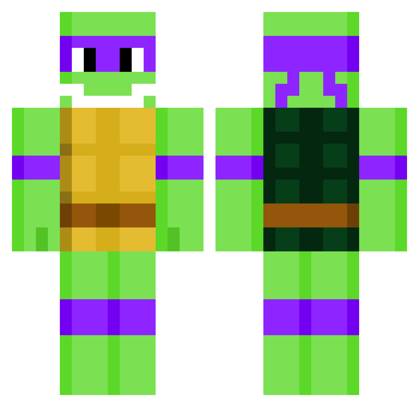 FowlerGerman Minecraft skin, front and back view