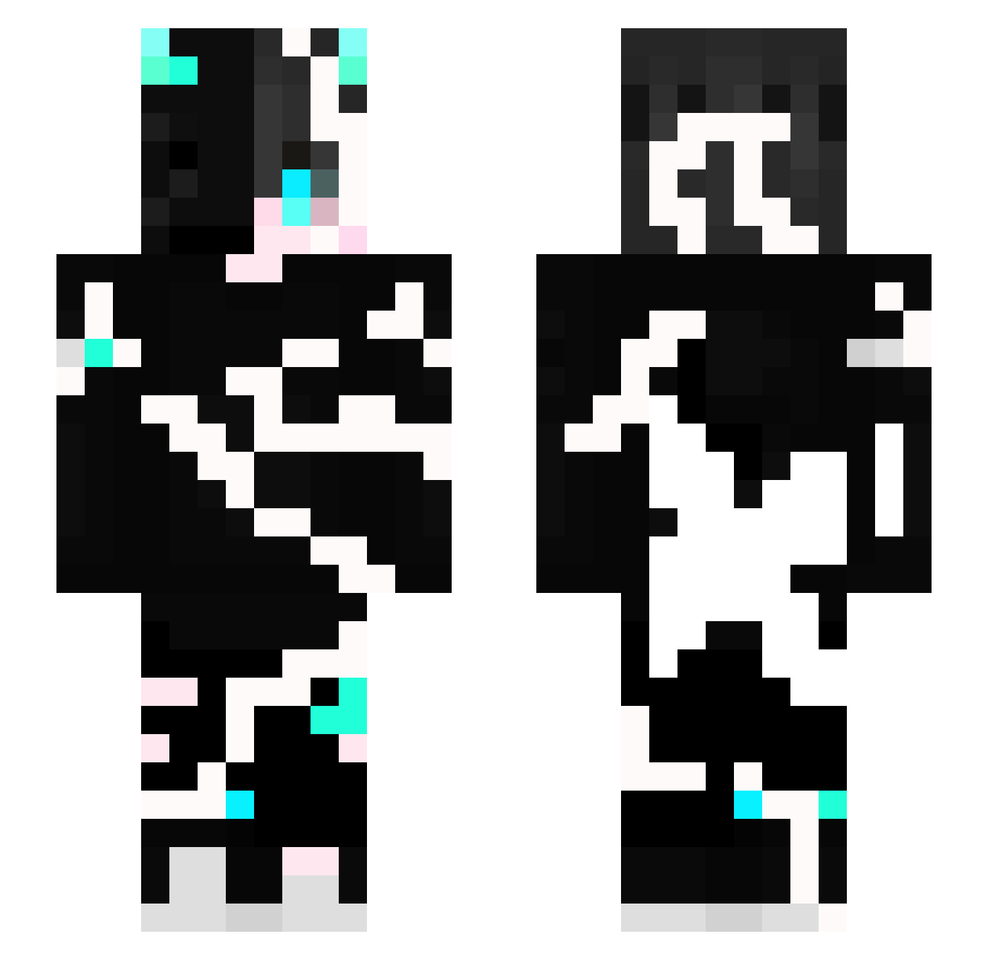 xixing413 Minecraft skin, front and back view