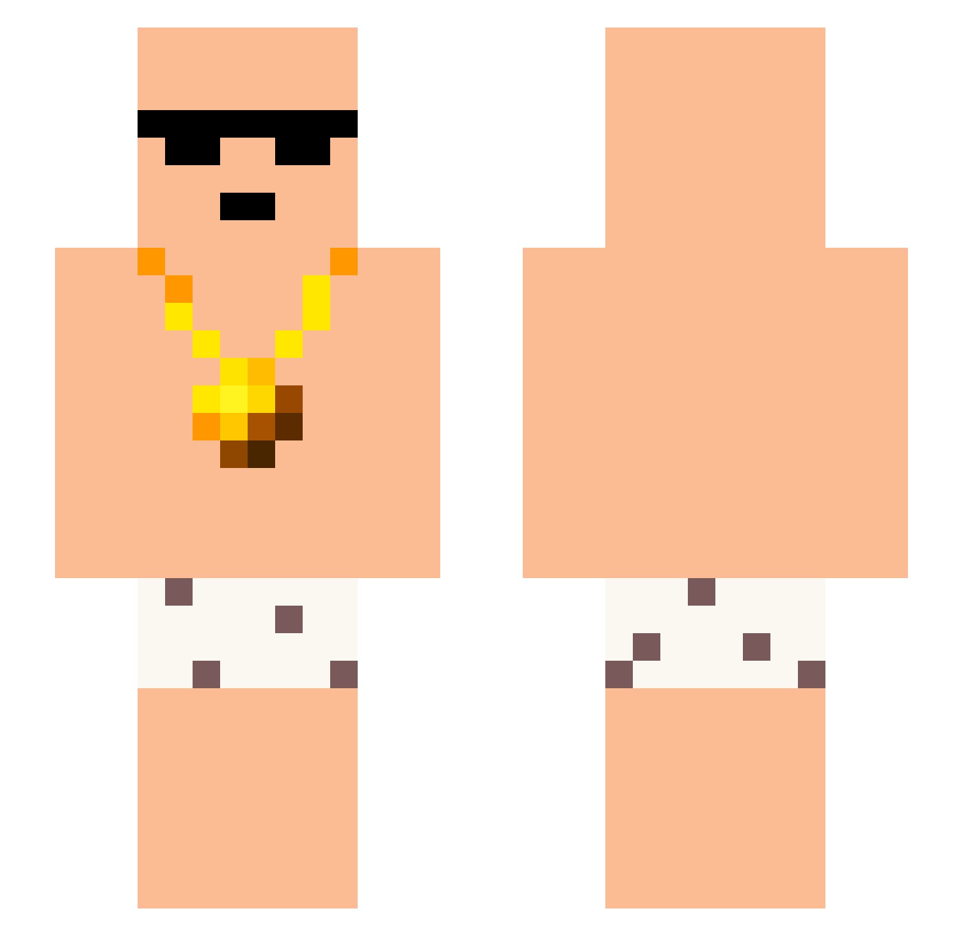VITJAVSDICKERJAN Minecraft skin, front and back view