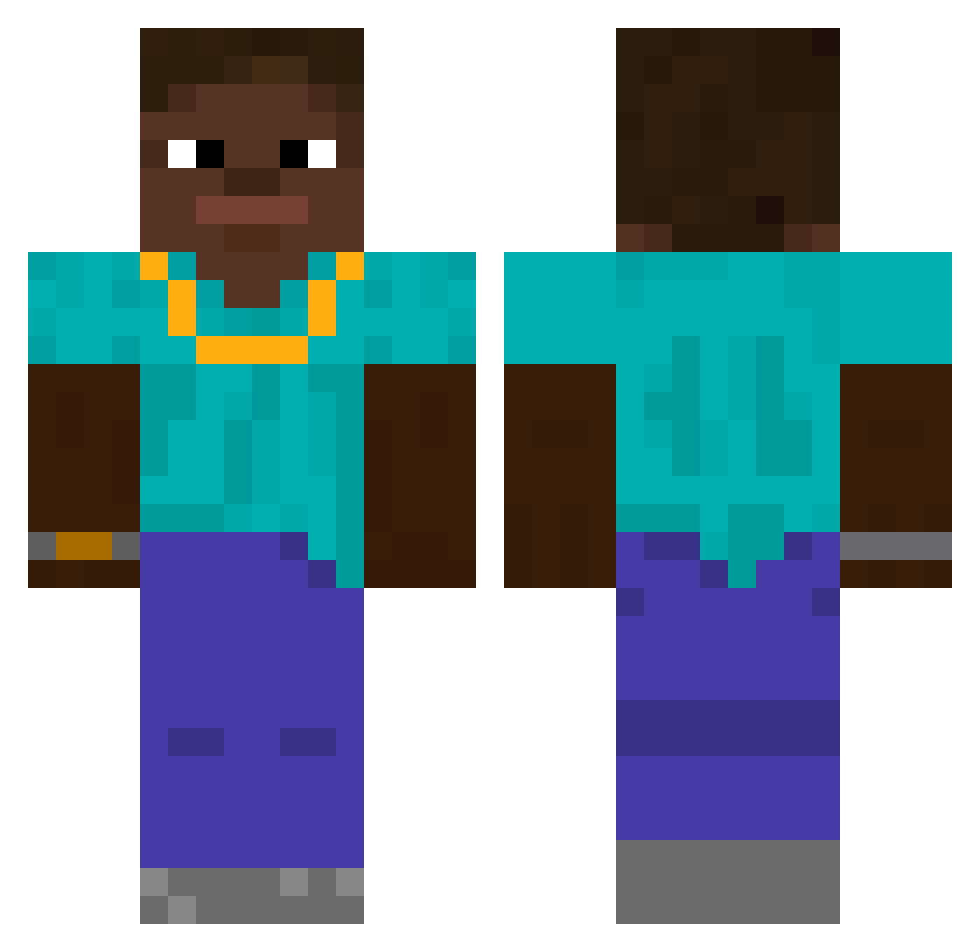 cic0_ Minecraft skin, front and back view