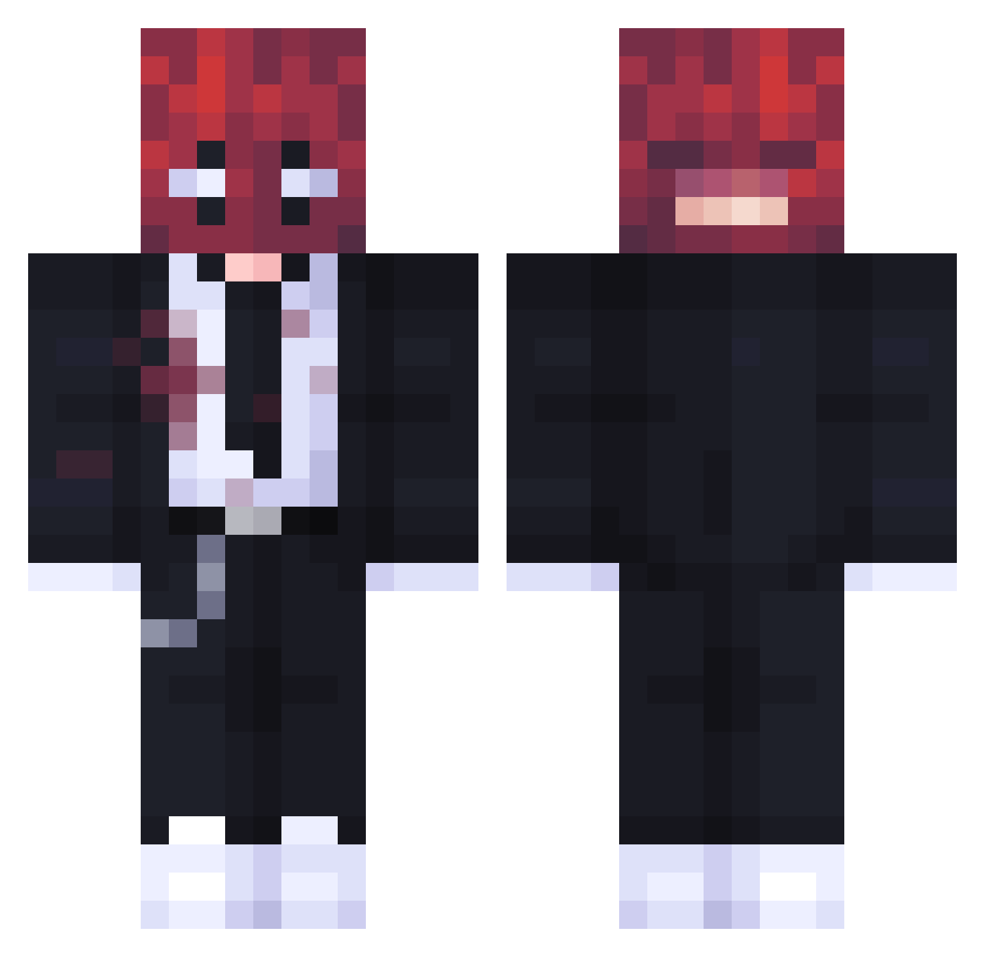 Mthesage Minecraft skin, front and back view