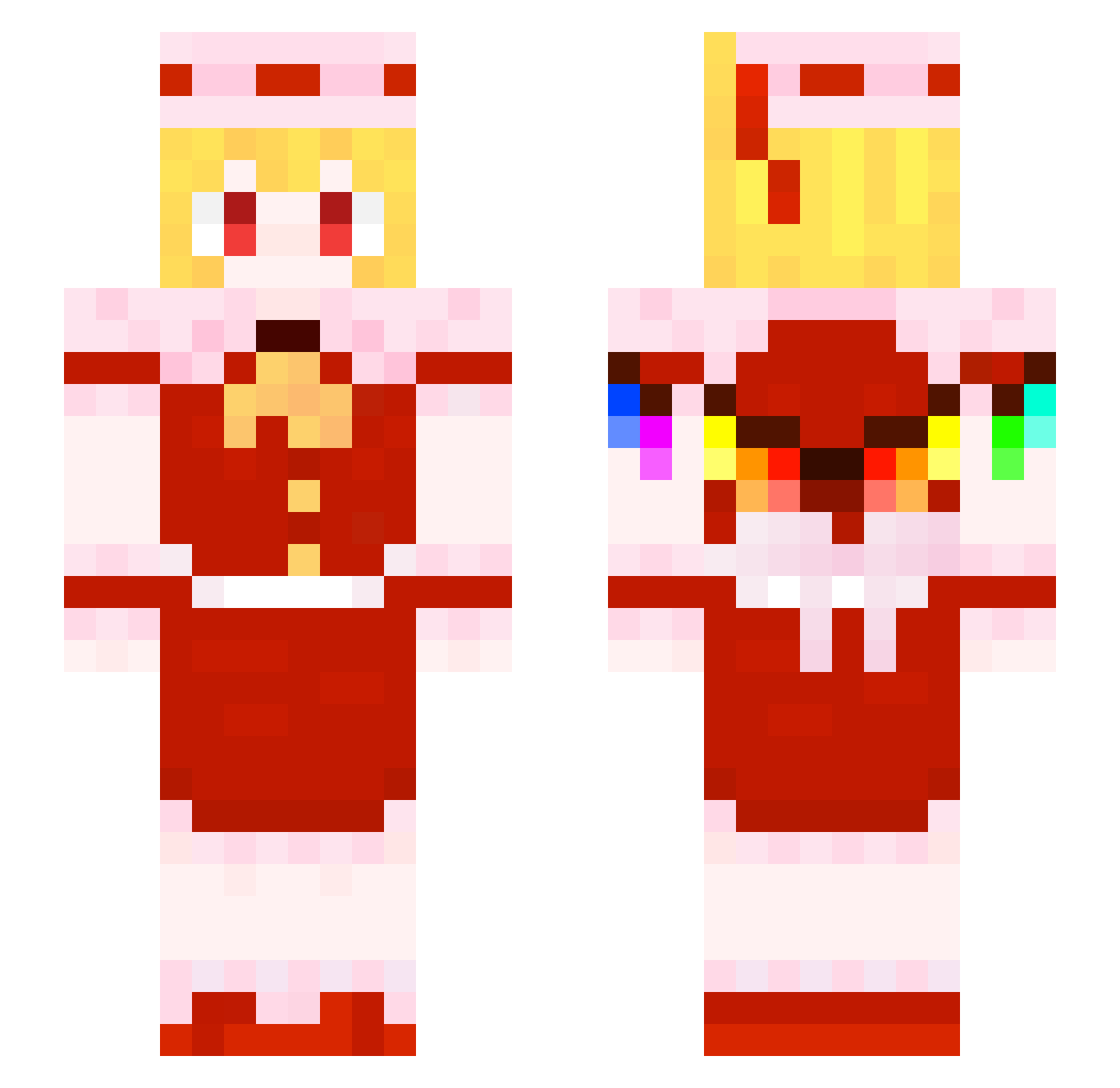 flandreY_ Minecraft skin, front and back view