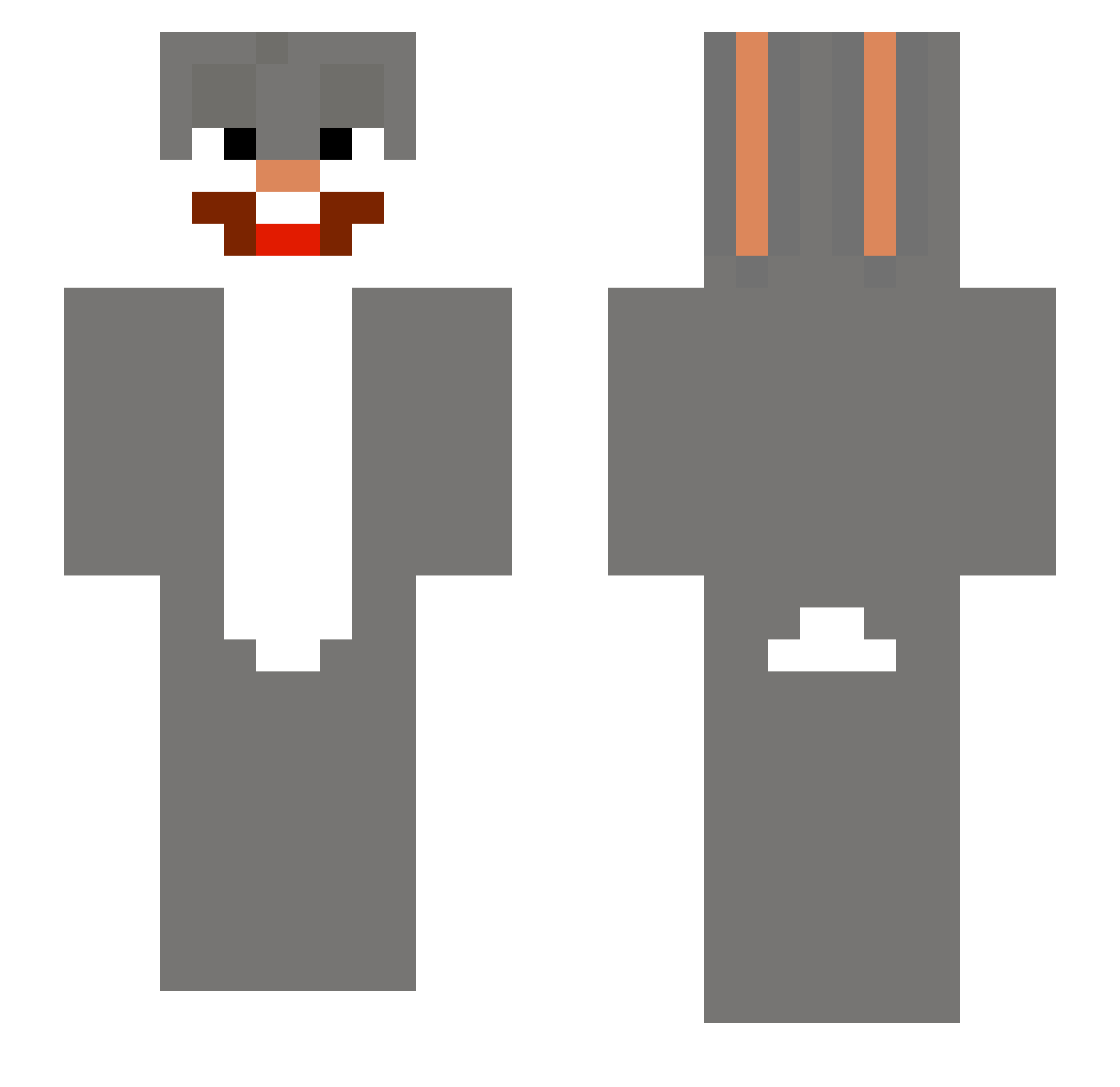 OscarWOODSTOCK Minecraft skin, front and back view