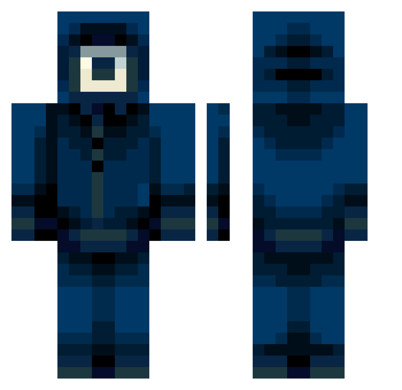 Alex15_1 Minecraft skin, front and back view