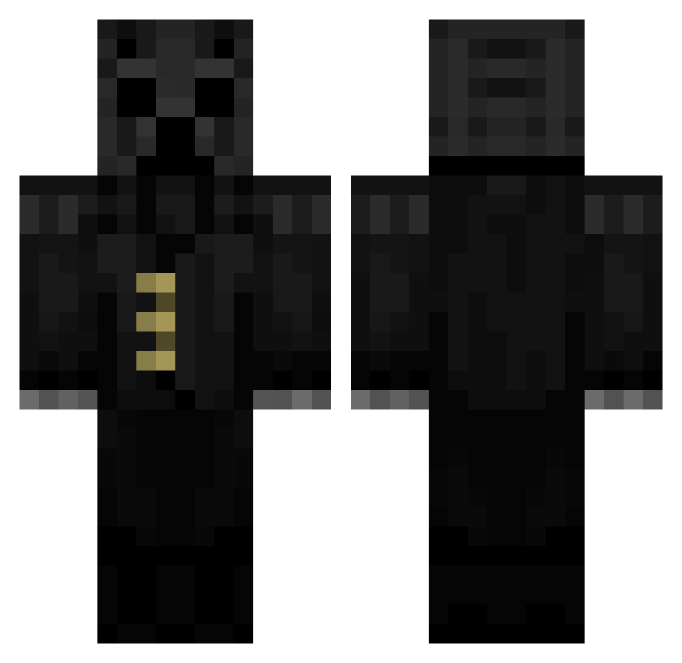 P4rkingL0tt Minecraft skin, front and back view