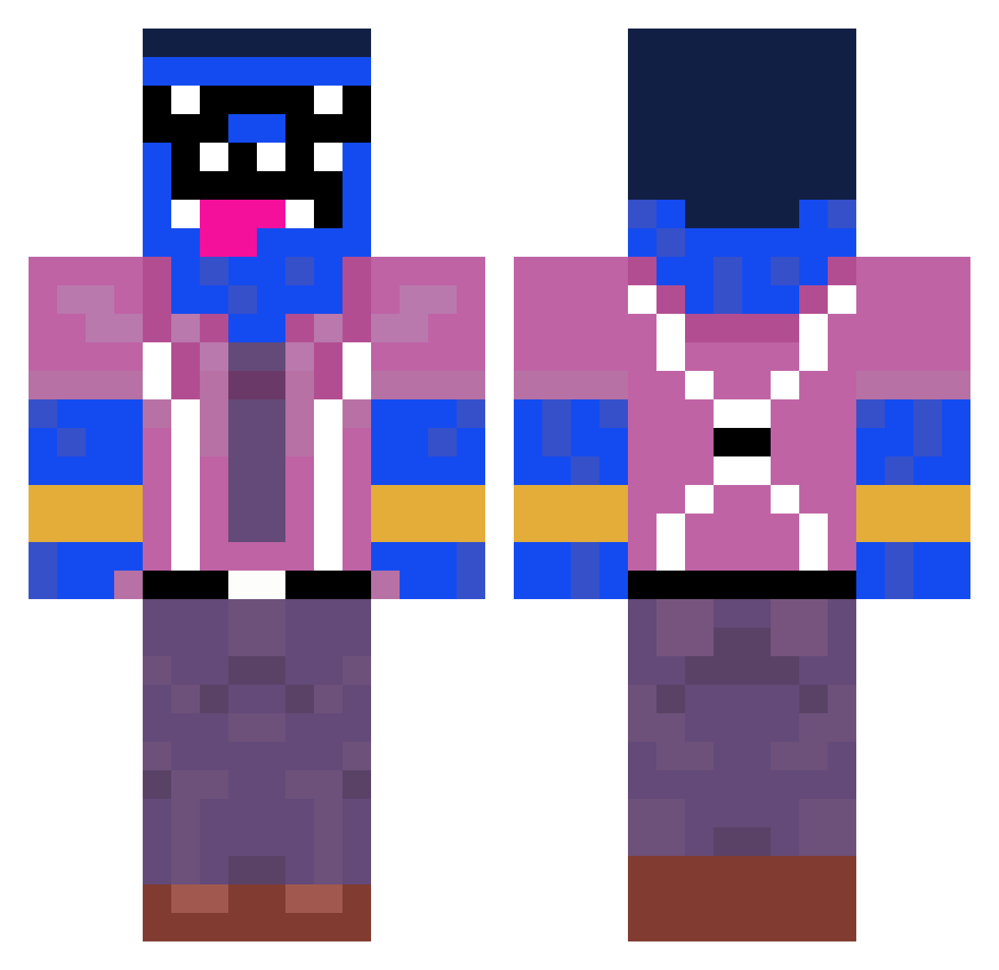 _ZIND_ Minecraft skin, front and back view
