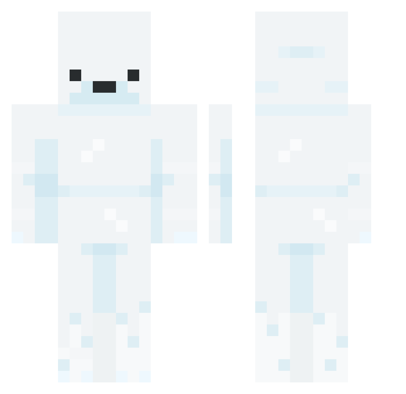 TheFlashFinn Minecraft skin, front and back view