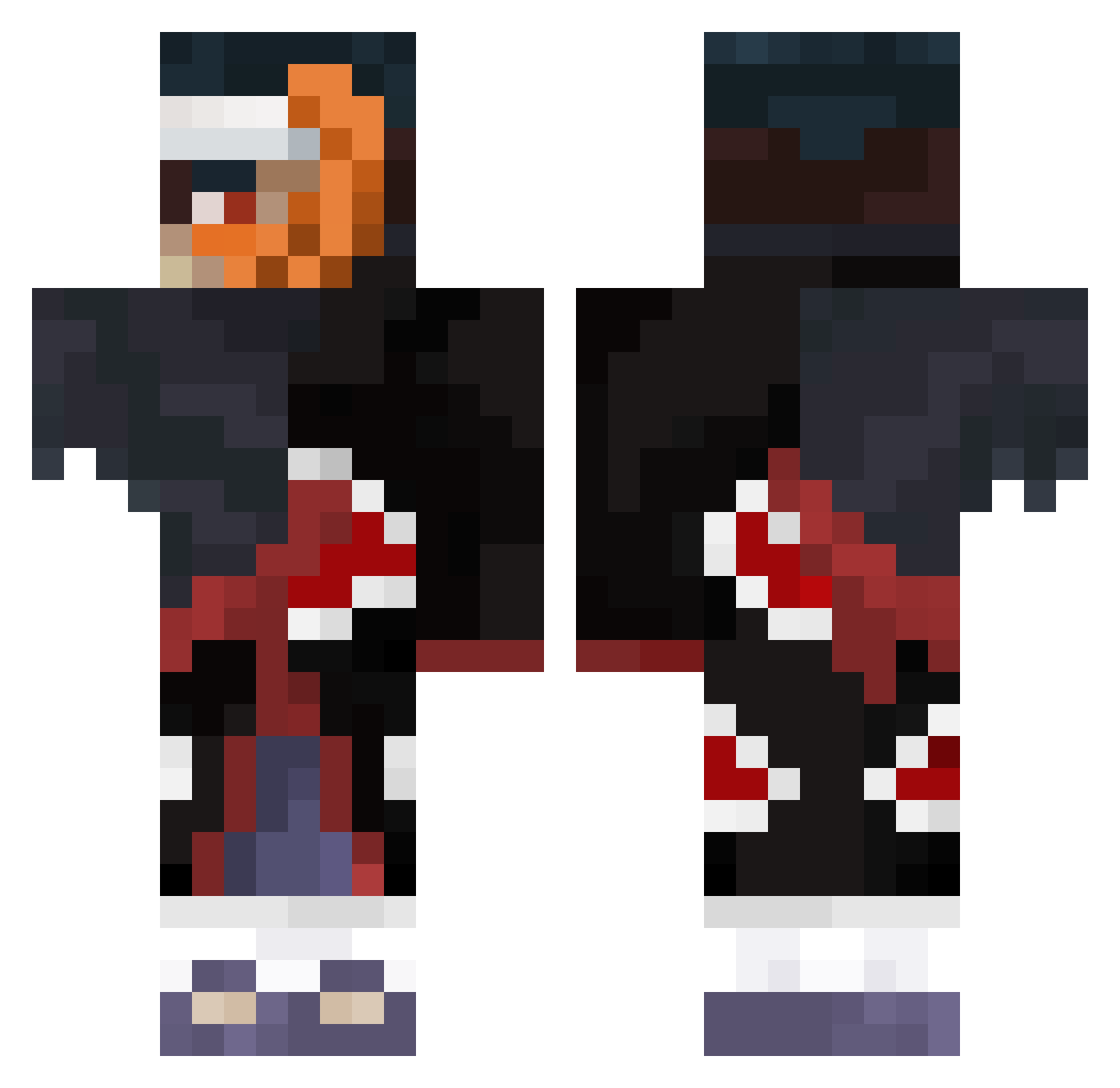 Churchill2 Minecraft skin, front and back view