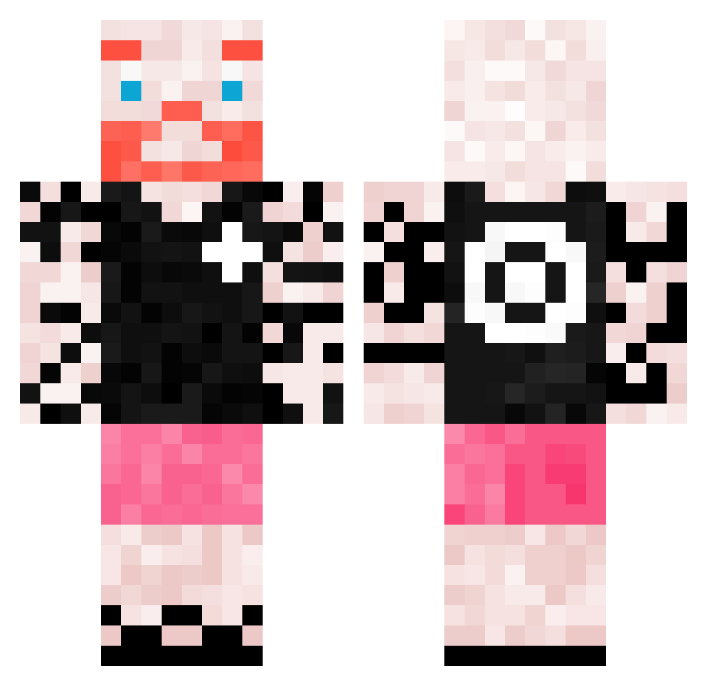 Doughnaut_ Minecraft skin, front and back view