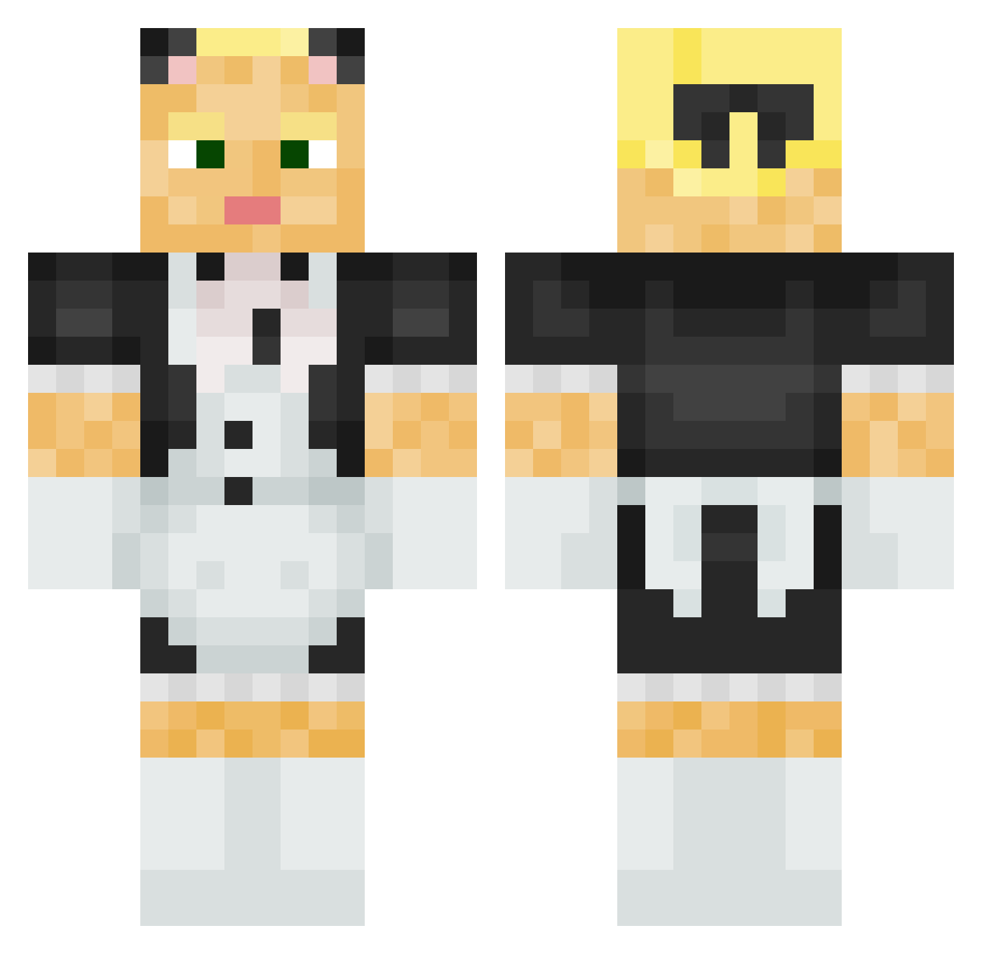 SegswithHOTMEN69 Minecraft skin, front and back view