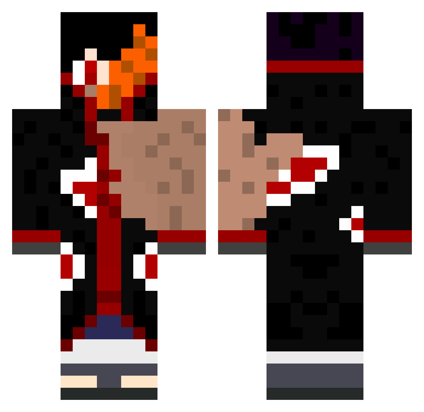 ElTolin Minecraft skin, front and back view
