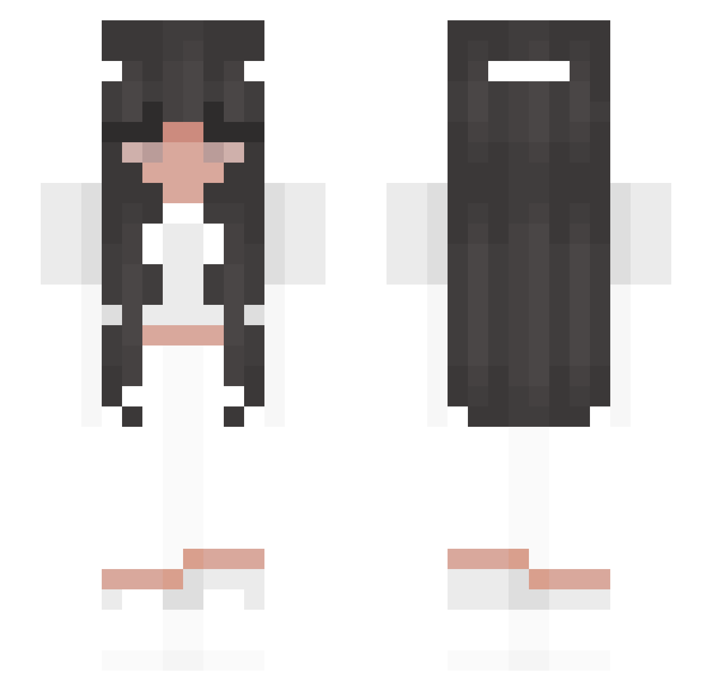 teehamster009 Minecraft skin, front and back view