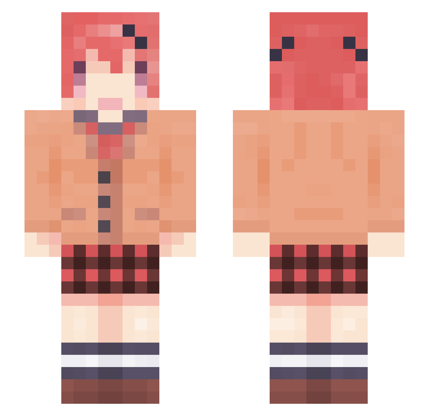 Reto_21 Minecraft skin, front and back view