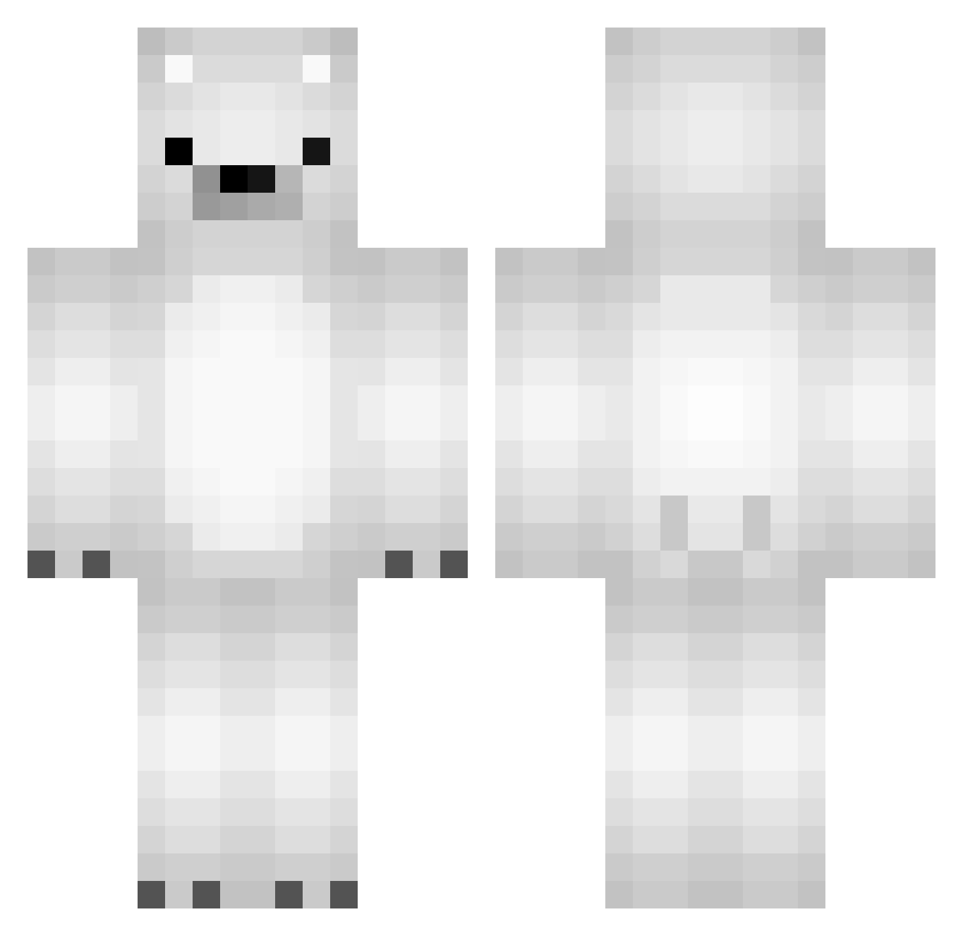 Slickback01 Minecraft skin, front and back view