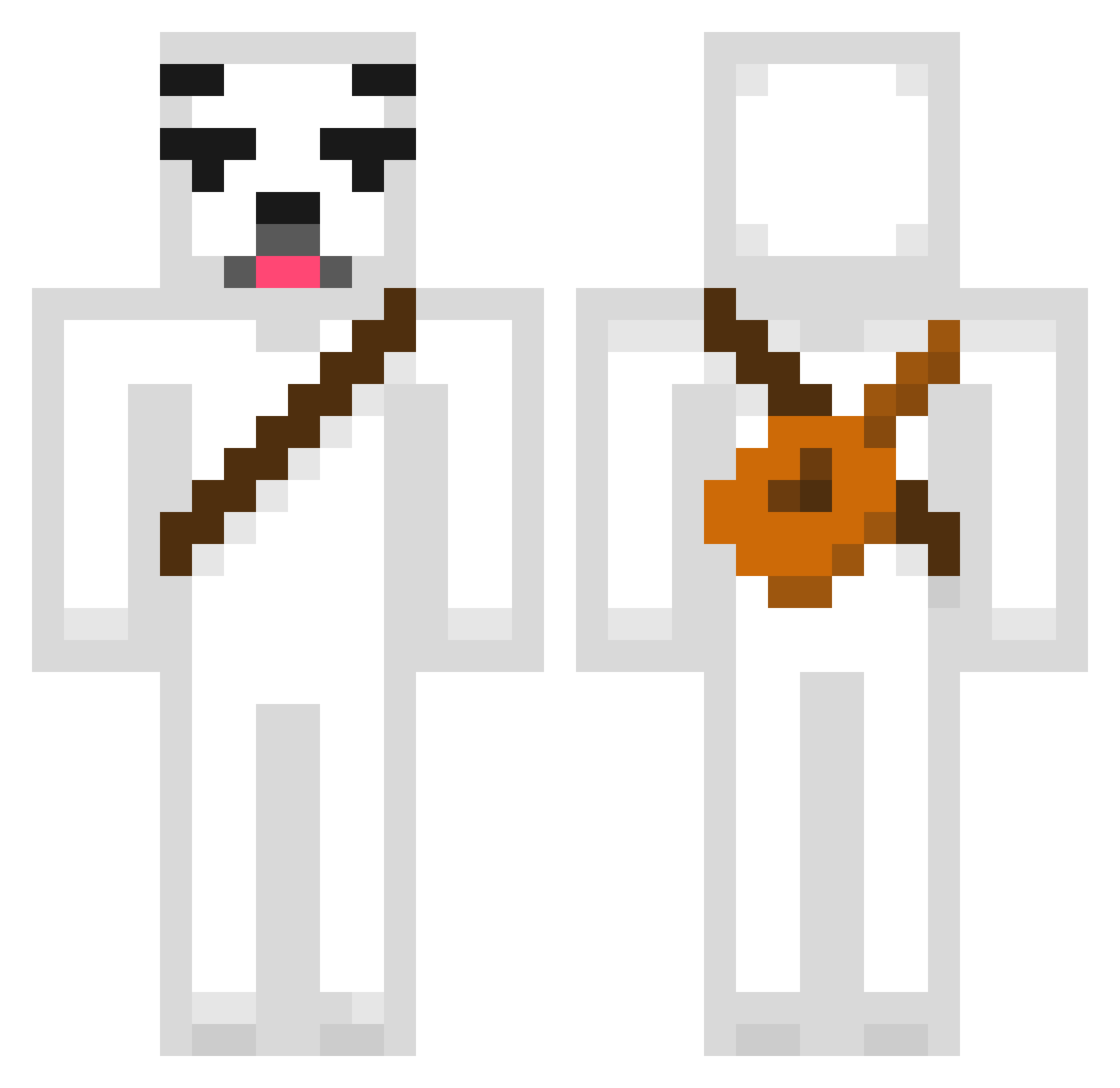 yungkevvy Minecraft skin, front and back view