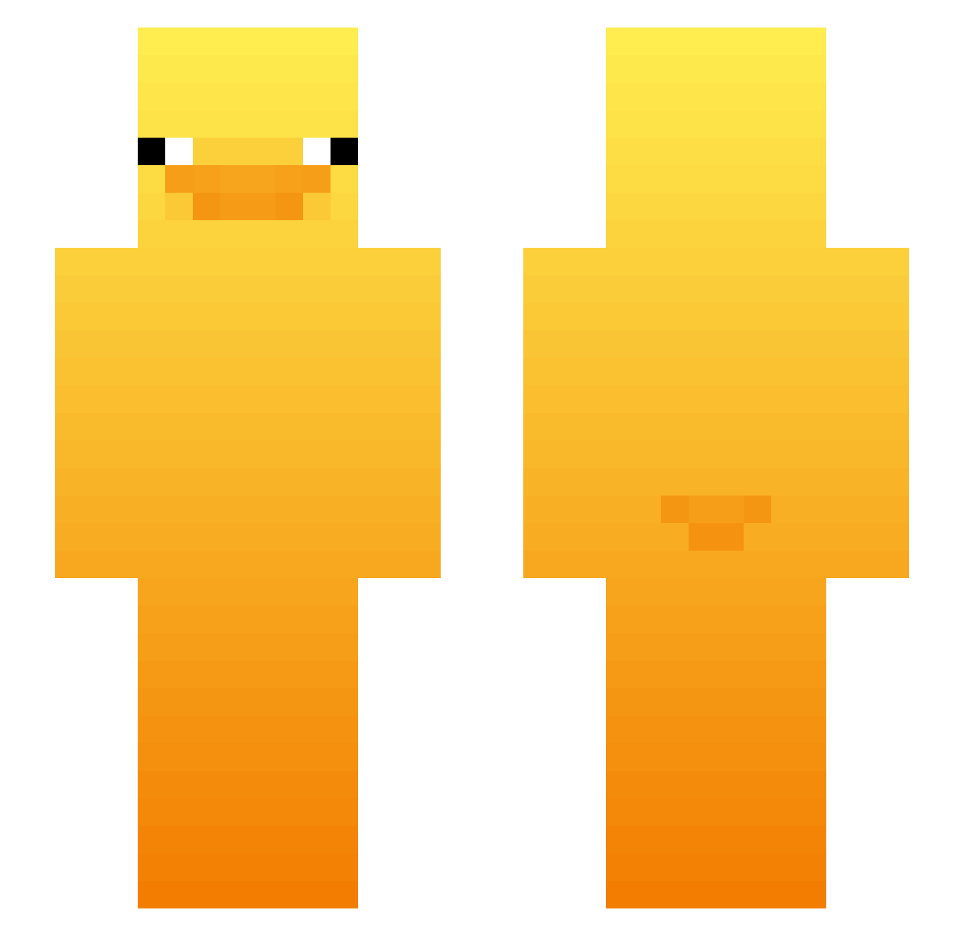 Sainzzy Minecraft skin, front and back view
