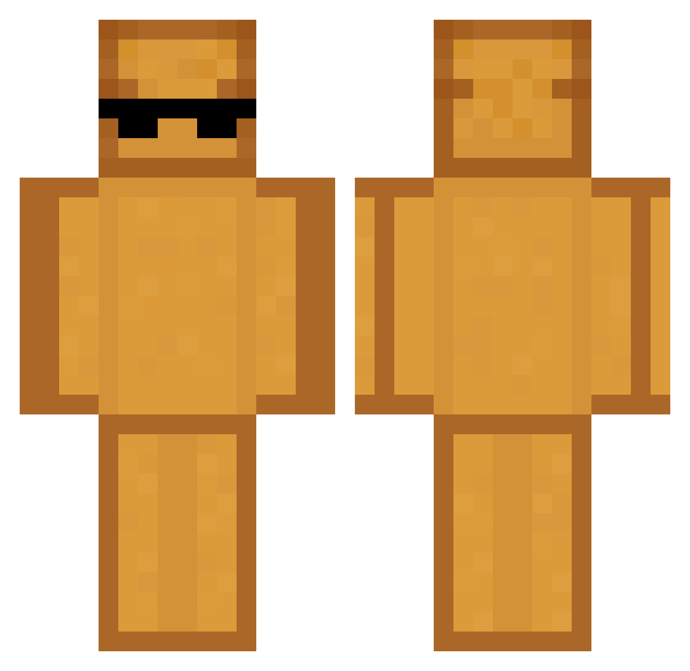 Spritegamingdude Minecraft skin, front and back view