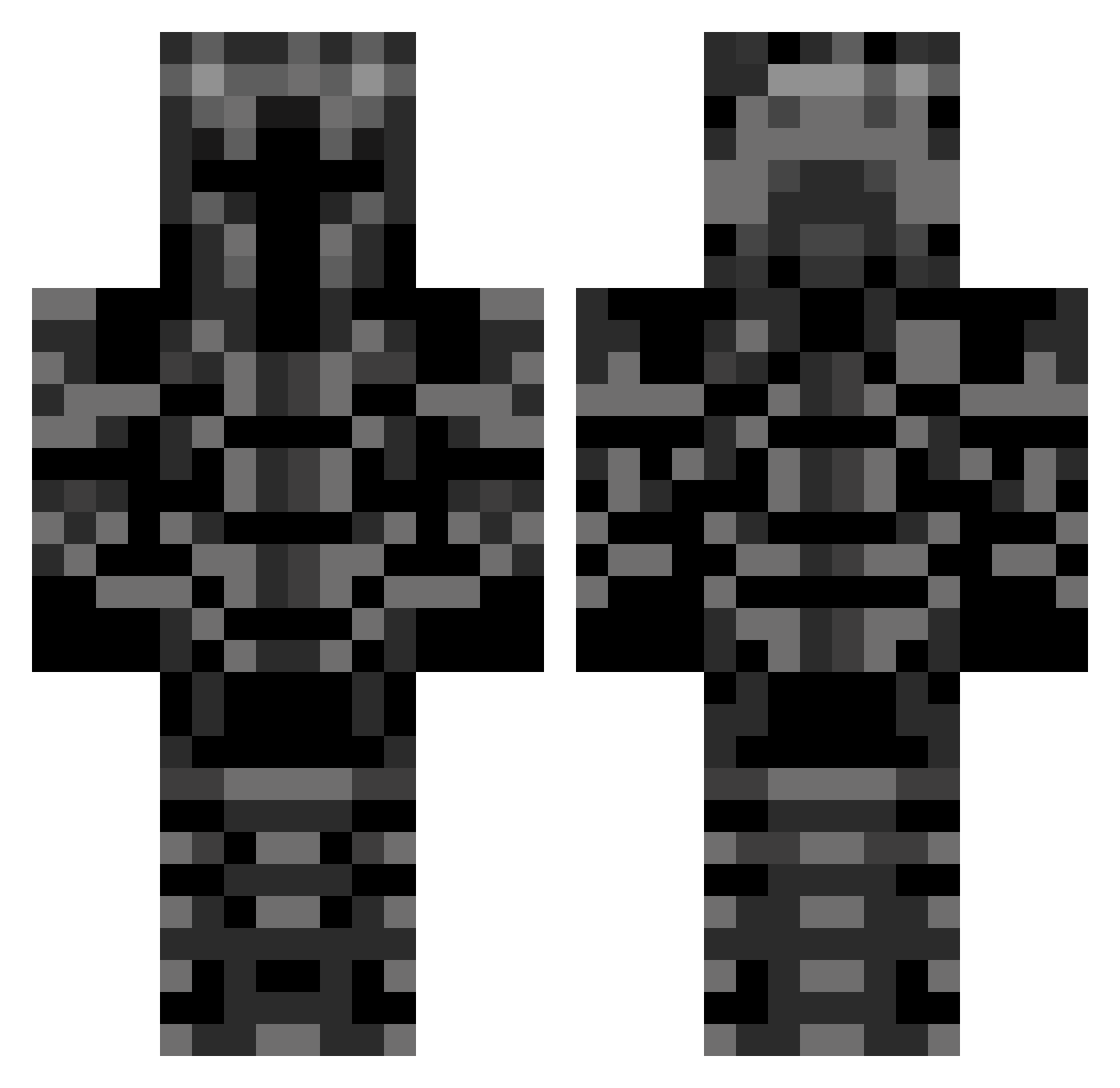 MirkoGrozni Minecraft skin, front and back view