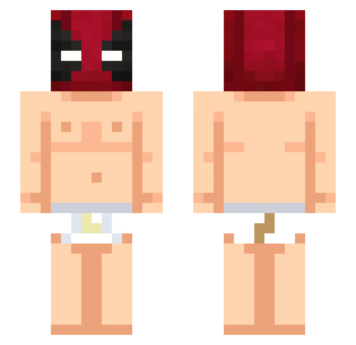 Daddy_Pool Minecraft skin, front and back view
