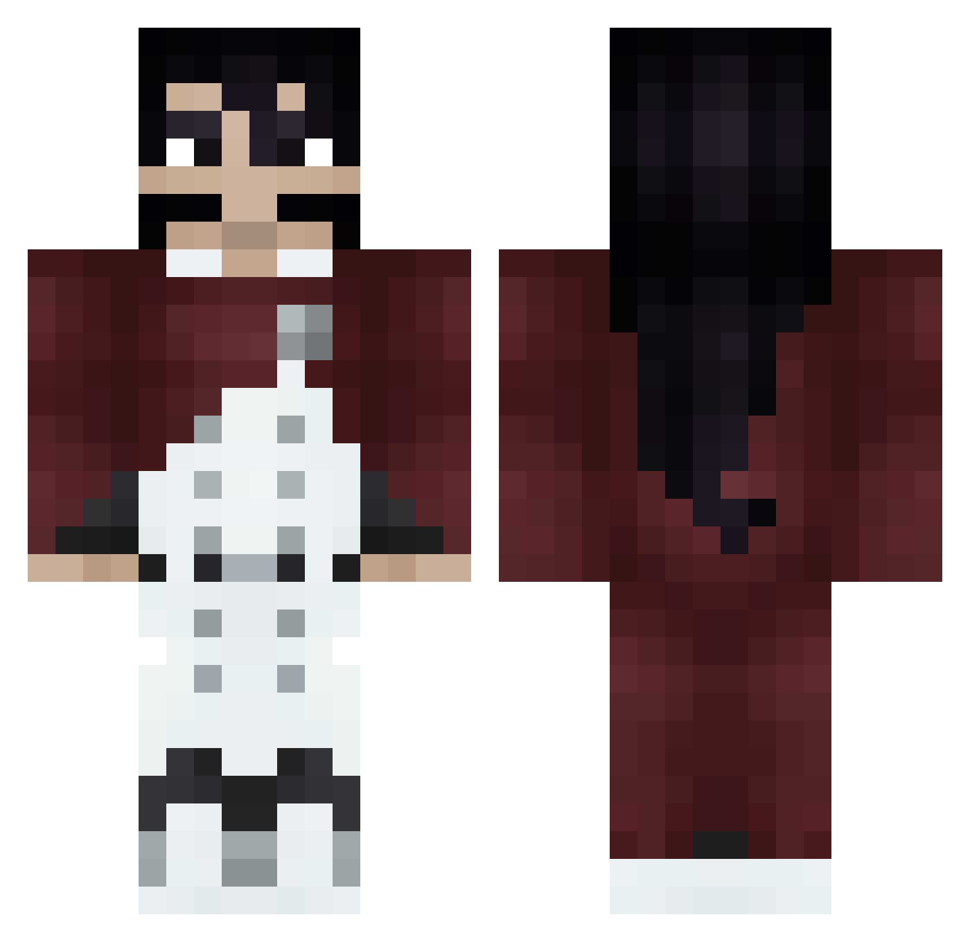 KayJayElNegrito Minecraft skin, front and back view