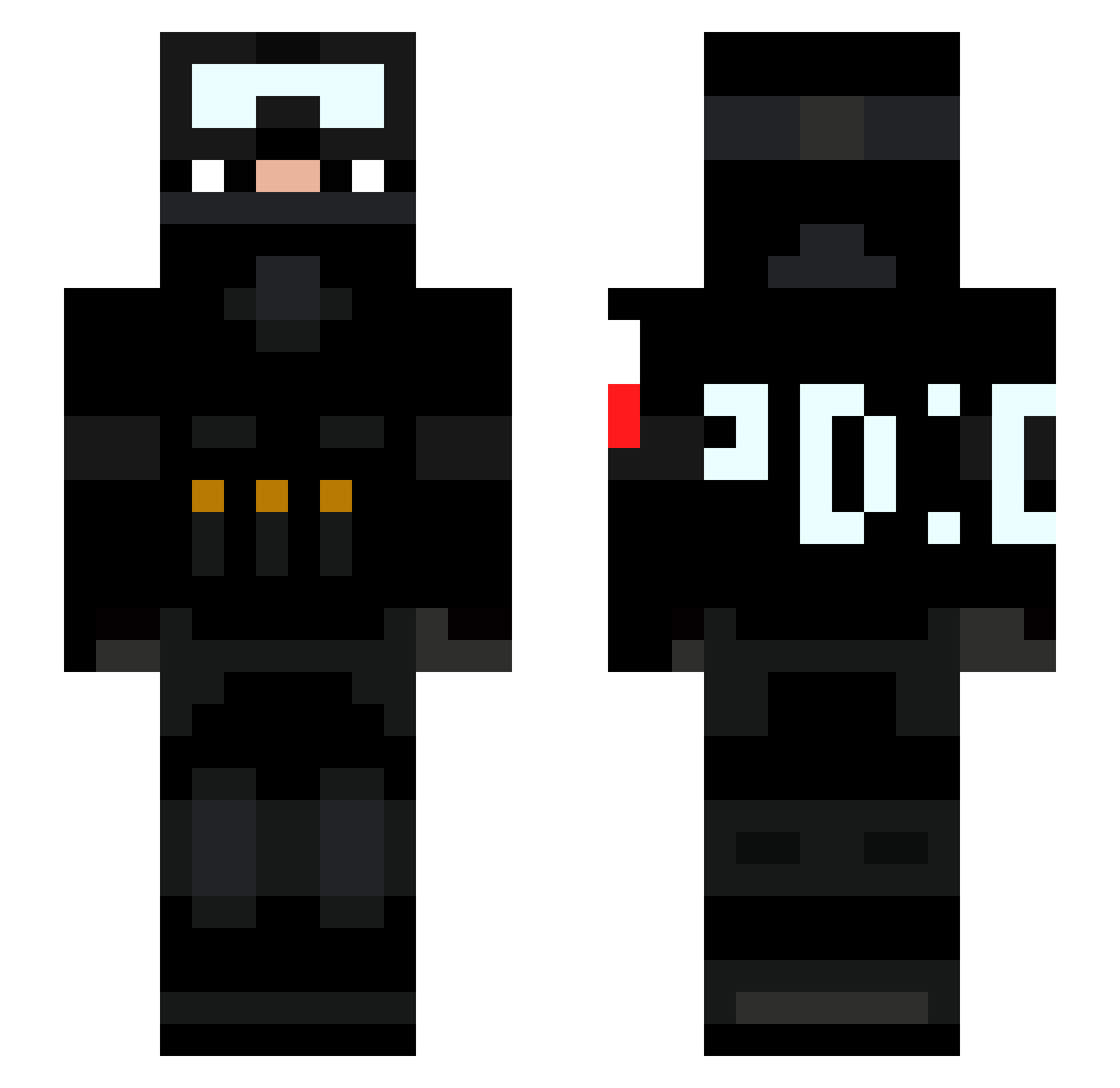 xriissmystic Minecraft skin, front and back view