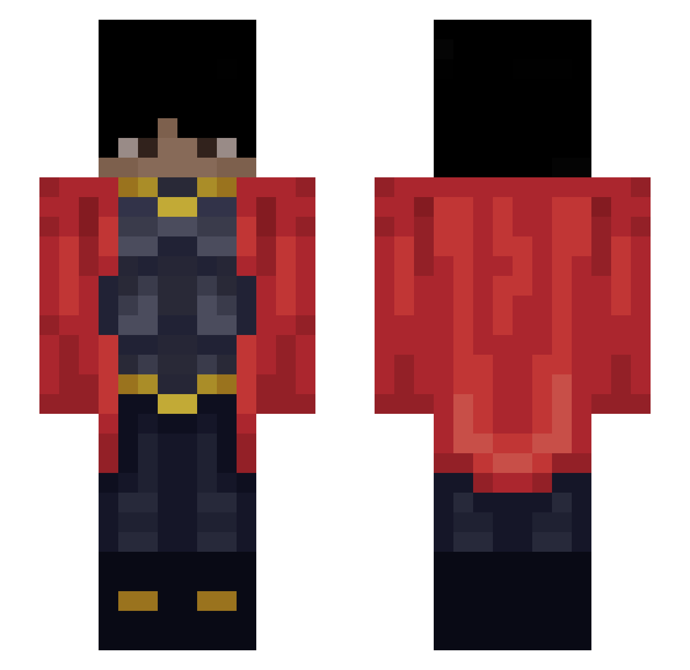 5492 Minecraft skin, front and back view