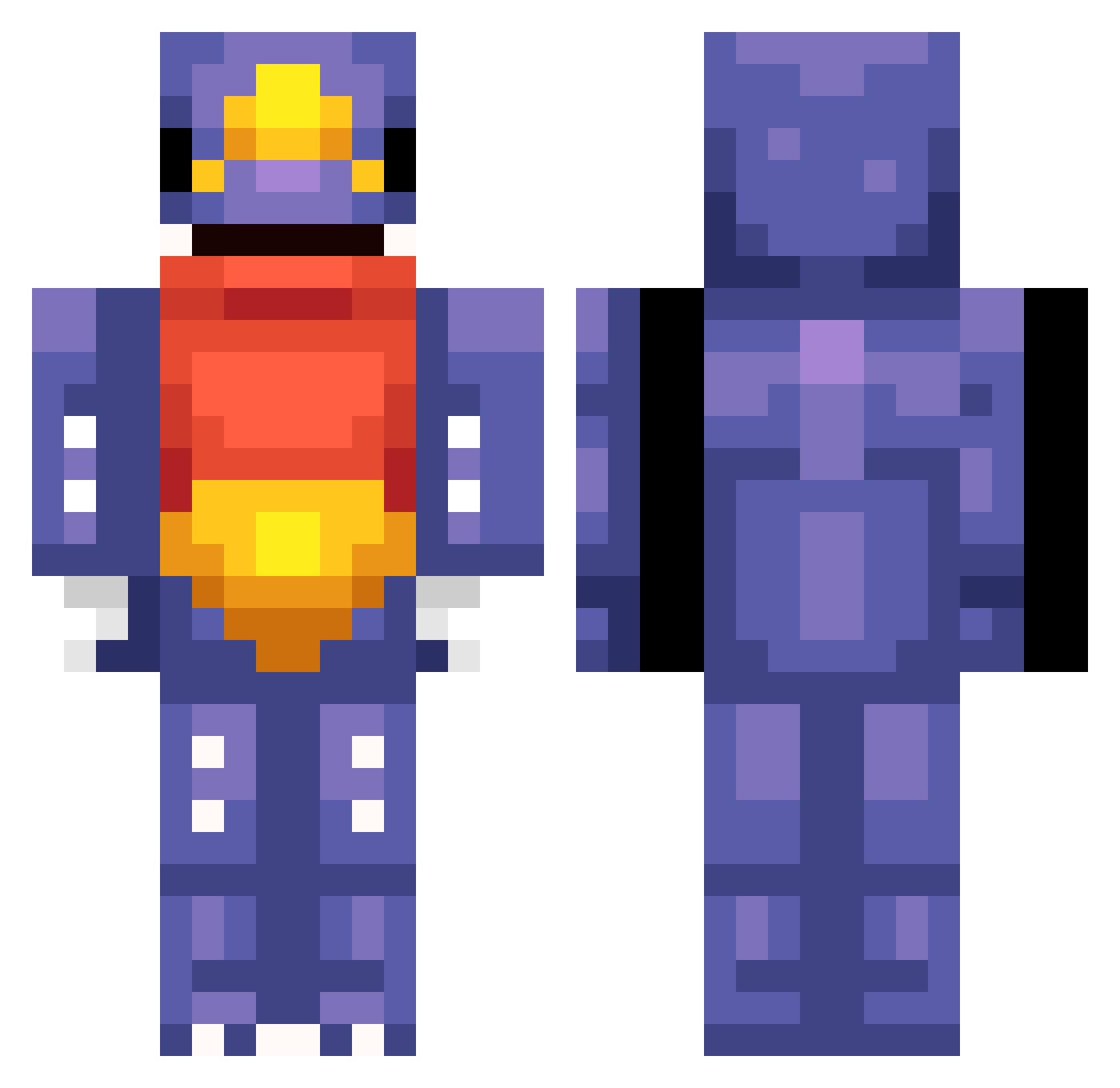 Arkray0918 Minecraft skin, front and back view
