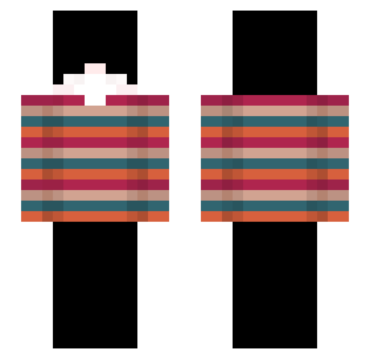 yVoltagee_ Minecraft skin, front and back view