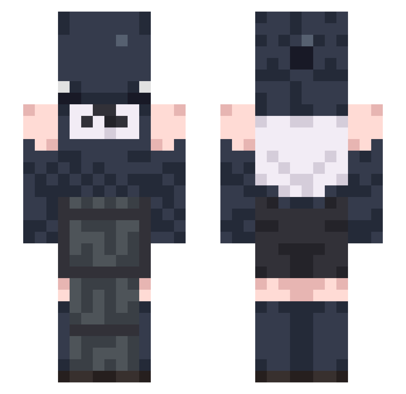 Mono_Dum Minecraft skin, front and back view