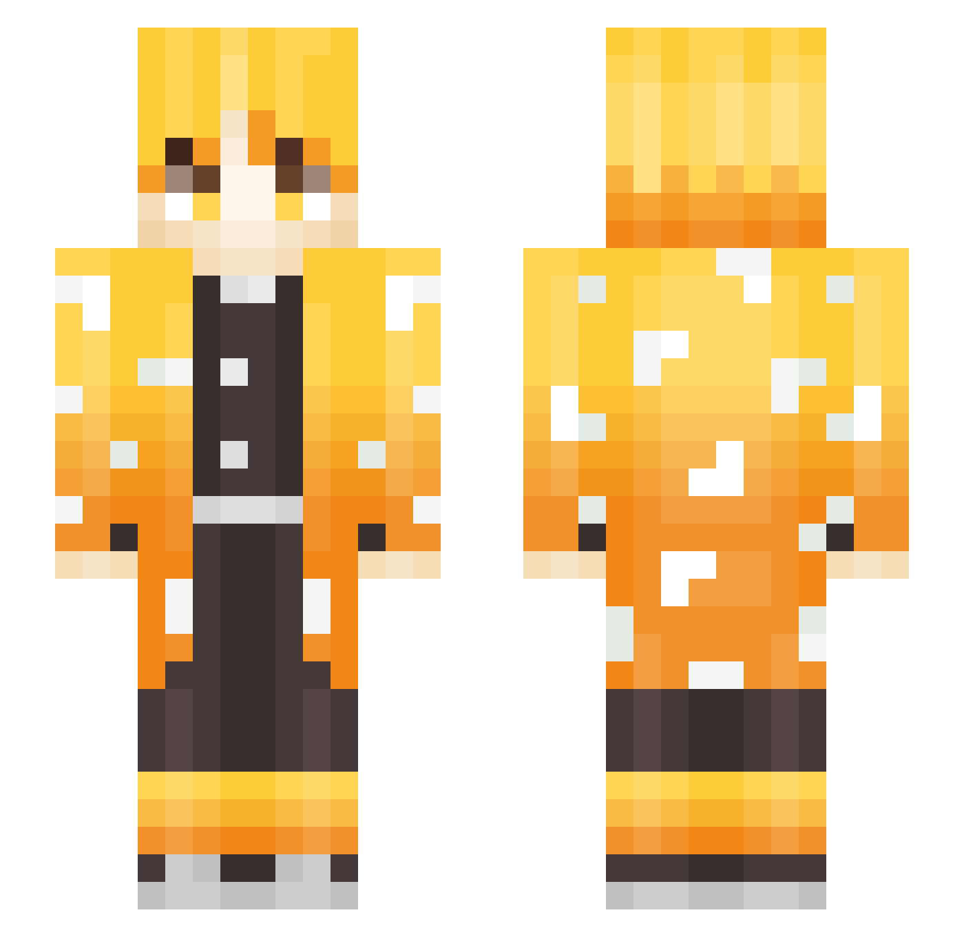 KooKaeng Minecraft skin, front and back view