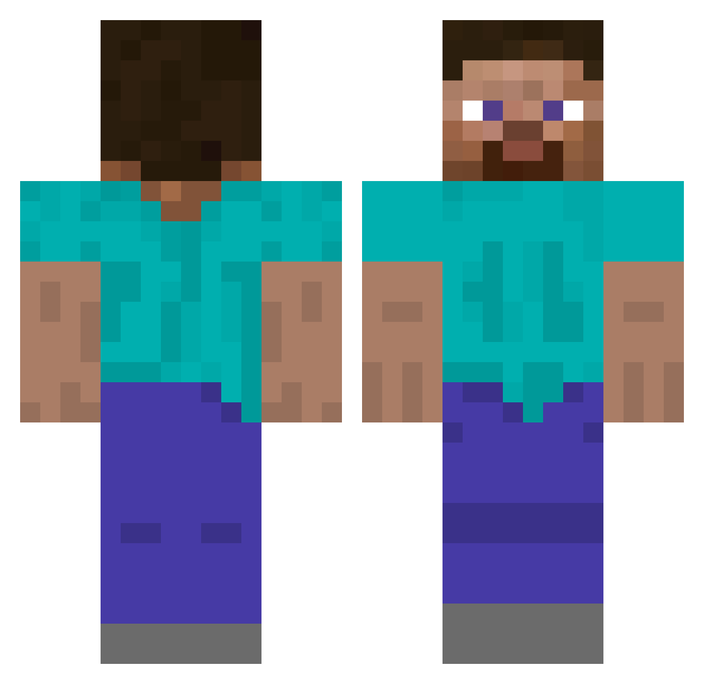 SzybkiMaciek2009 Minecraft skin, front and back view