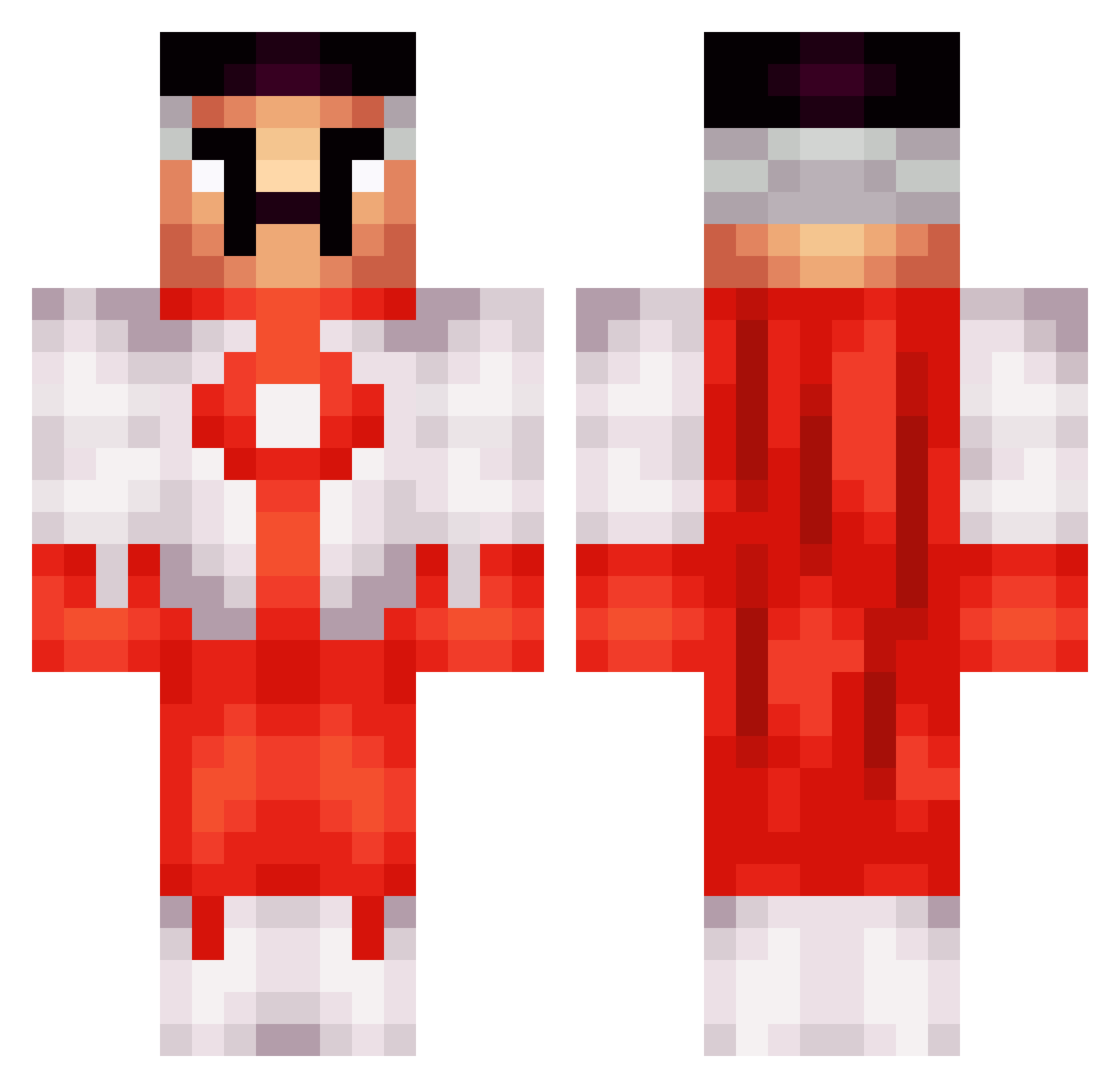 topheaven1017 Minecraft skin, front and back view