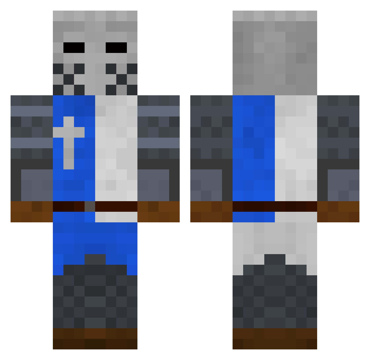 david_lion5 Minecraft skin, front and back view