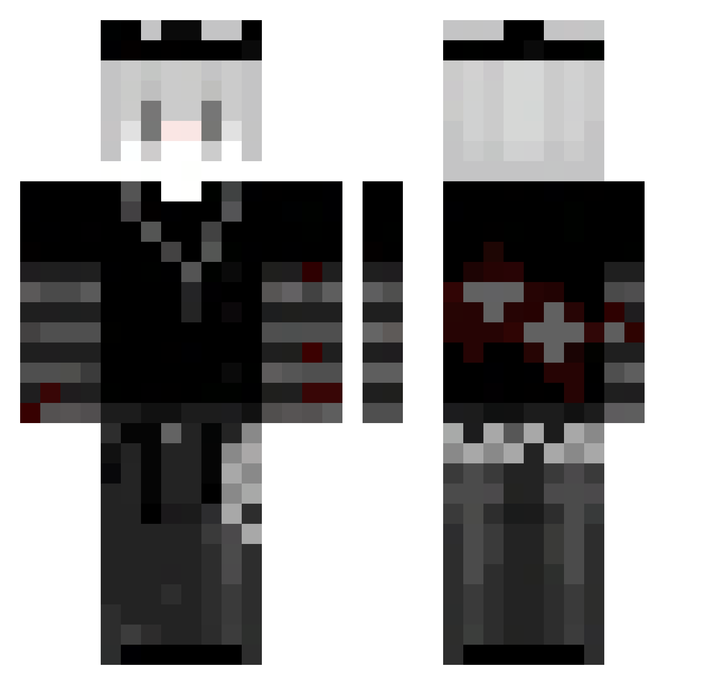 Firestar669 Minecraft skin, front and back view