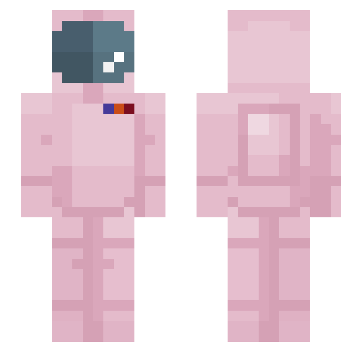 Proteas Minecraft skin, front and back view