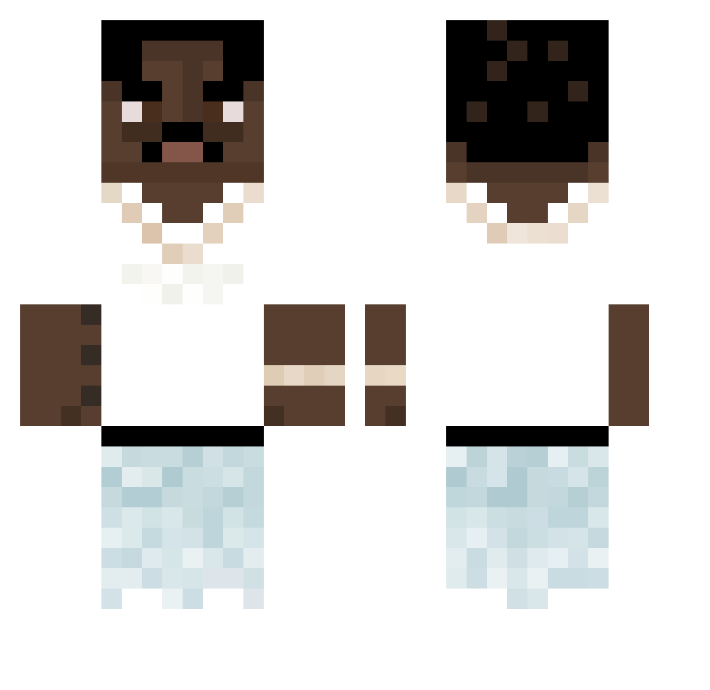 liltjayfanuk Minecraft skin, front and back view