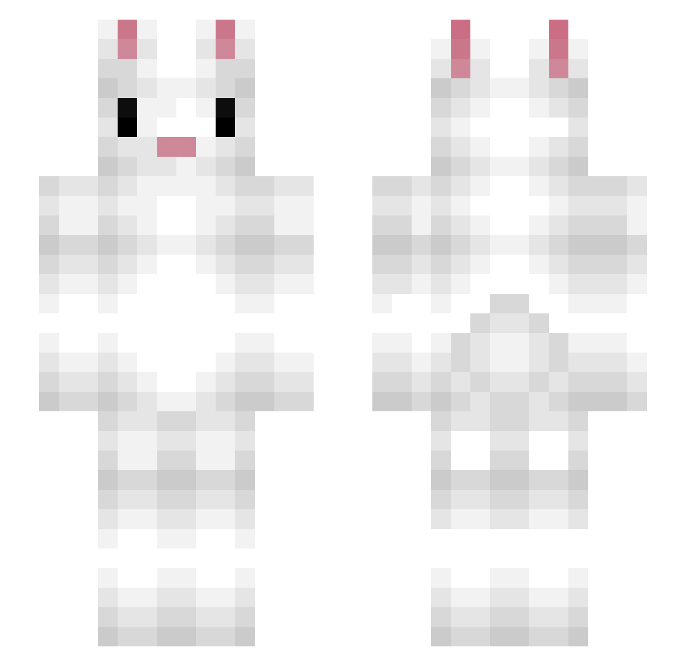 SplendidMango3 Minecraft skin, front and back view